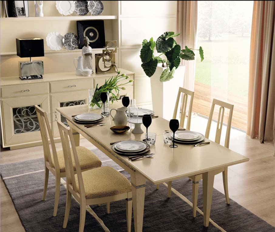 Klasické Stoly GiorgioCasa - Casa-serena-tavolo-rettangolare-allungabile-art.-t60