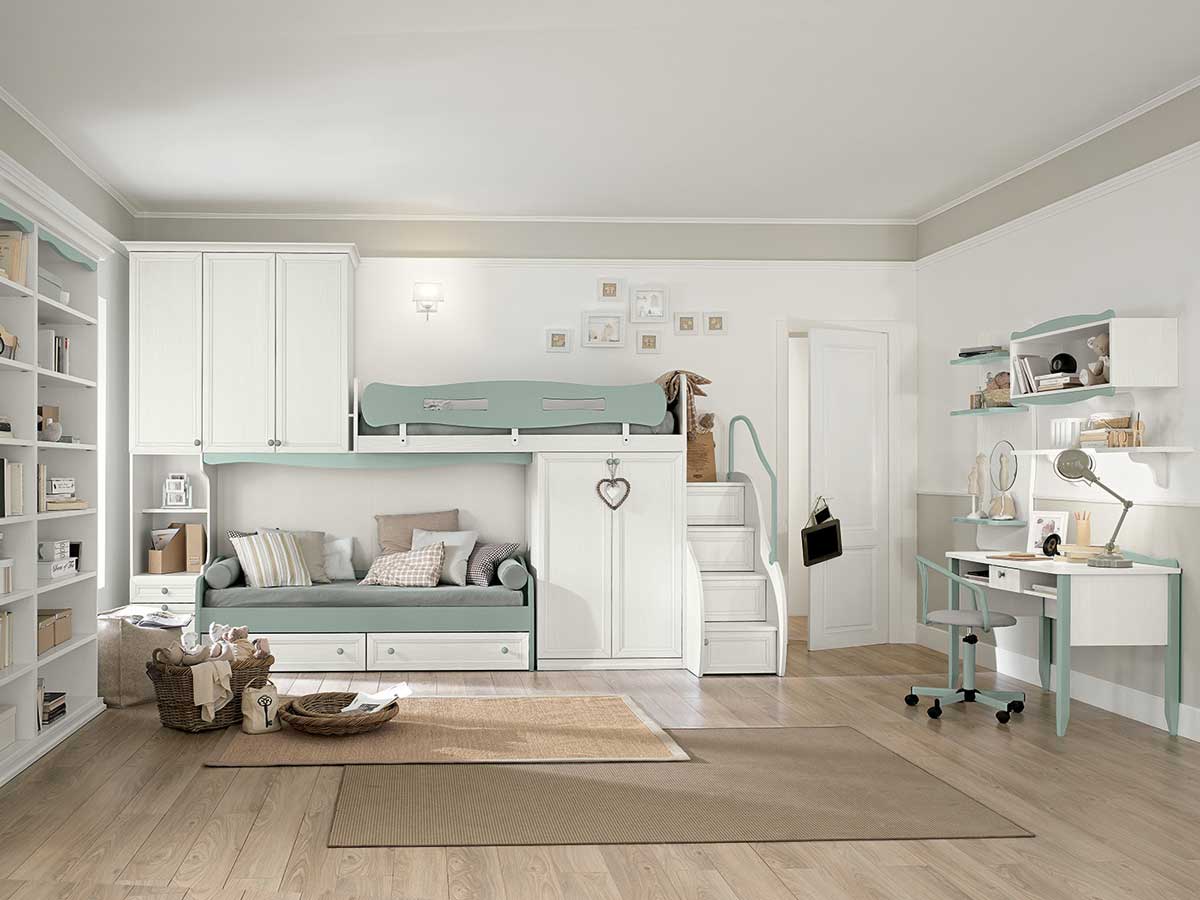 Klasické Detské izby Colombini - Arcadia Composizione verde